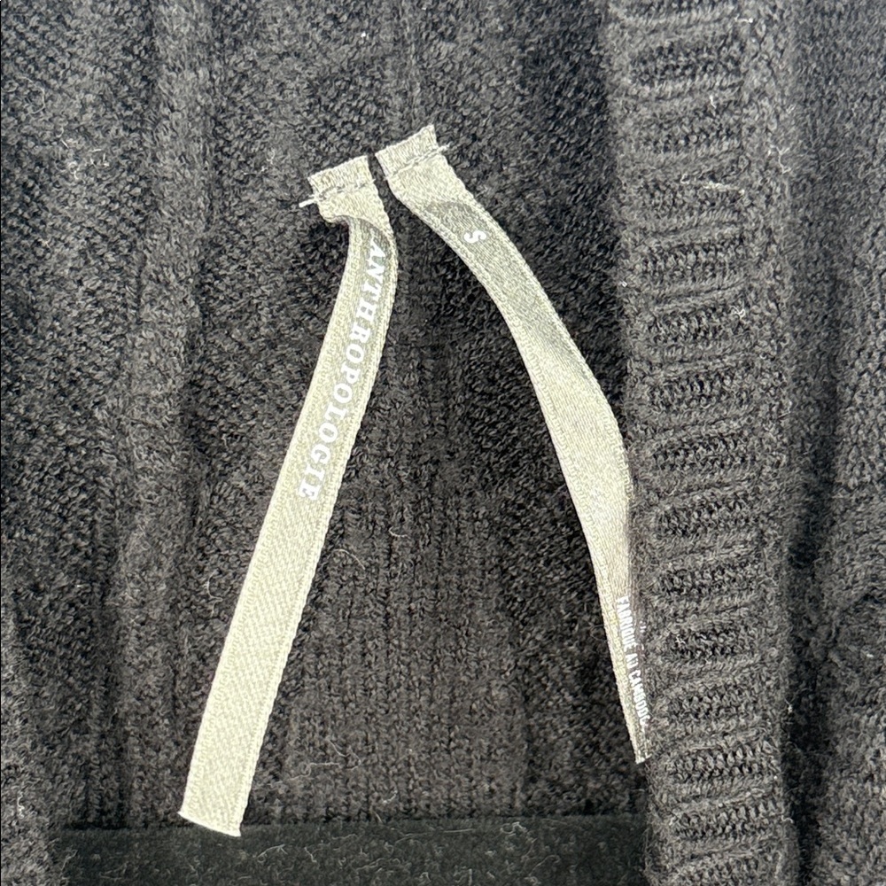 By Anthropologie Mock-Neck Sheer Mixed Media Sweater Size S - Picture 8 of 9